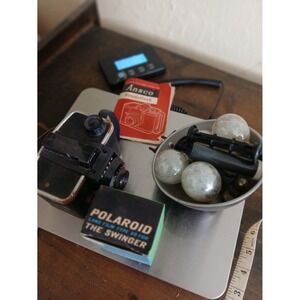 Ansco Readyflash Camera Vintage Land Film Type 20 Polaroid The Swinger